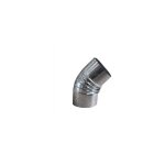 Coude de pole galvanis 90 mm 45