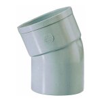Raccord pvc gris coud� 22�30 - diam�tre 100 mm - double embo�ture girpi