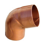First plast - coude pvc 67°30 mâle femelle pour tube de descente Ø80 - aspect cuivre First plast - coude pvc 67°30 mâle femelle pour tube de descente Ø80 - aspect cuivre