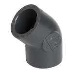 Nicoll - raccord pression pvc coude ff 45� �40 nf