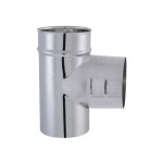 Tuyau tyral inox 304 - diam. 150 - t� 90� double emboitement - joncoux