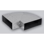 Coude rglable 150 x 50 mm 'flachkanal' 25 - 45