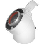 Coude rolux gaz diam�tre 80 / 125mm alu / pvc coude 90� � 60 / 100mm alu / pvc