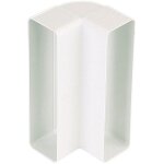 Unelvent ? coude vertical rectangulaire pvc 55 x 220 mm ? raccord vmc pour passage conduit vertical ? ...