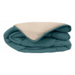 Couette chaude bicolore gamme microfibre 'cocoon non feu - norme nf en iso 12952' toutes dimensions toison ...