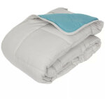 Couette chaude bicolore gamme microfibre 'cocoon non feu - norme nf en iso 12952' toutes dimensions toison ...