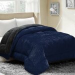 Sampur - couette coton club bleue - chaude 400 g / m� - thermor�gulatrice - 100% microfibre - 220 x 240 ...