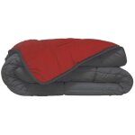 Couette l�g�re r�versible bicolore en microfibre 200 gr / m� rouge 200x200 cm
