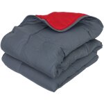 Linnea - couette polyester cocoon bicolore fibre creuse silicone lger (t) 140x200 cm