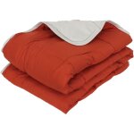 Linnea - couette polyester cocoon bicolore fibre creuse silicone lger (t) 140x200 cm