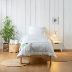 Bleu calin - couette enfant �volutive - lavable � 95�c - 140x(150 + 50)cm