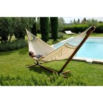 Couleurs du monde - toile hamac double ecru 100% coton