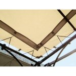 Couleurs du monde - toile d'ombrage universelle pour tonnelle 3x4m - coloris ecru