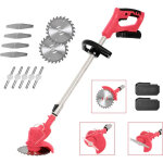 Coupe - bordures sans fil 68v - 2 batteries chargeur inclus - tige t�lescopique - angle r�glable - 3 ...