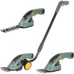 Fishtec - coupe bordure 2 en 1 sur batterie 3, 5v + taille haie