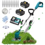 Coupe - herbe électrique sans fil coupe - herbe coupe - bordure de jardin + lames, avec 2 batteries 5, ... Coupe - herbe électrique sans fil coupe - herbe coupe - bordure de jardin + lames, avec 2 batteries 5, ...