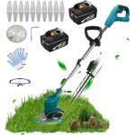 Coupe - herbe électrique sans fil coupe - herbe coupe - bordure de jardin + lames, avec 2 batteries 5, ... Coupe - herbe électrique sans fil coupe - herbe coupe - bordure de jardin + lames, avec 2 batteries 5, ...