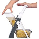 Coupe - légumes multifonction : rondelles, julienne, cubes, frites lame en acier inoxydable oignon, carotte, ... Coupe - légumes multifonction : rondelles, julienne, cubes, frites lame en acier inoxydable oignon, carotte, ...