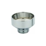 Coupelle droite pour urinoir en laiton chrom idral 0236 chrom