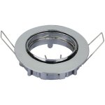 Coupelle orientable chrome ronde pour ampoule led gu10 v - tac vt - 779