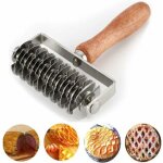 Coupeur de rouleau � carreaux de p�tisserie - coupeur de rouleau � carreaux de p�te en acier inoxydable ...