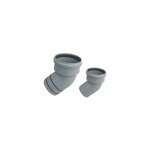 Coudes en pp r�duction vers pvc diam. 110 / 100 valsir mesure : 45� avec joint torique