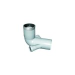 Courbe de toilette prolonge 2 connexions avec joint et bouchon