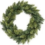 Couronne dcorative de nol en branches vertes artificielles, diamtre 40 cm, design ferique et lgante ...