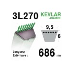 Courroie 3l27 - 9, 5 mm x 686 mm