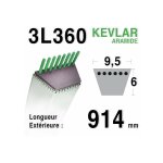 Courroie 3l36 - 9, 5 mm x 914 mm