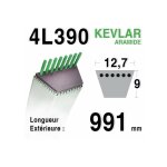 Courroie 4l390 - 4l39 castelgarden 35061406 / 0 ayp - roper 367346 d3 ra - 67346 john deere m82461