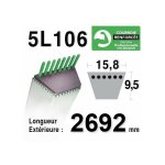 Courroie 5l1060 - 5l106 - mtd 754 - 0631 - 7540631 - 954 - 0631 - 9540631