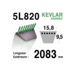 Courroie 5l820 - 5l82 husqvarna 533048044 bernard 49878 - 498998 amf 48044 - 46466 - 49878 - 77009 - ...