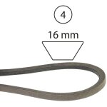 Courroie d'entra�nement lames plates tracteur de pelouse mtd 520600 75404318