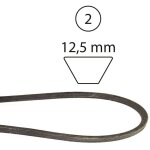 Courroie hydrostatique pour tracteur hf 1211 rider 72 cm honda 520334 1 / 2x51