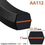 Courroie lisse hexagonale aa112