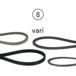 Courroie de tondeuse flymo turbo lite 350 400 � rainures multiples husqvarna 520499