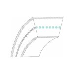 Courroie trap�zo�dale mtd 75404312 - 754 - 04312