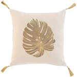Coussin 40 x 40 cm mogador feuille