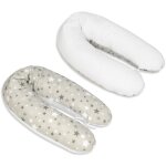Viking choice - coussin d'allaitement - coussin de grossesse - 100% coton - avec cordons - 145 cm - blanc ...