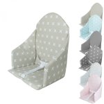 Coussin d'assise universel miam avec harnais pour chaise haute bb - beige croix monsieur bb