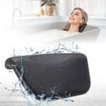 Coussin de baignoire appui - t�te spa coussin de spa oreiller de baignoire noir