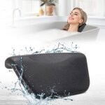 Coussin de baignoire appui - tte spa coussin de spa oreiller de baignoire noir