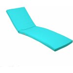 Deco arts - coussin bain de soleil - matelas pour transat dehoussable - 185x60x5cm - bleu caraibes Deco arts - coussin bain de soleil - matelas pour transat dehoussable - 185x60x5cm - bleu caraibes