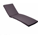 Deco arts - coussin bain de soleil - matelas pour transat dehoussable - 185x60x5cm - gris carbone Deco arts - coussin bain de soleil - matelas pour transat dehoussable - 185x60x5cm - gris carbone