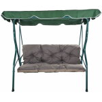 Setgarden - coussins pour balancelle ext�rieur 160 x 60 x 50cm, coussins de balancelle 3 places anthracite ...