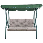 Coussins pour balancelle ext�rieur 160 x 60 x 50cm, coussins de balancelle 3 places gris, setgarden