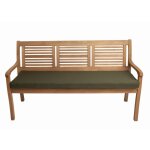 Setgarden - coussin de banc de jardin 150x50x7cm assise, coussin de banc de jardin vert, coussin d'assise ...
