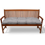 Coussin pour banc de jardin flair bk gris clair, 120x50x10 cm - beautissu