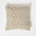 Homescapes coussin boh�me macram� willow, 45 x 45 cm